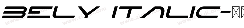 Bely Italic字体转换